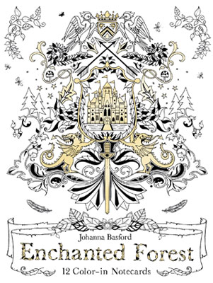 Enchanted Forest: 12 Color-in Notecards - Product Thumbnail