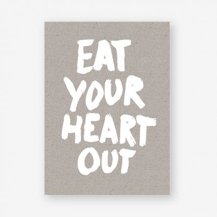 Eat Your Heart Out Postcard Block