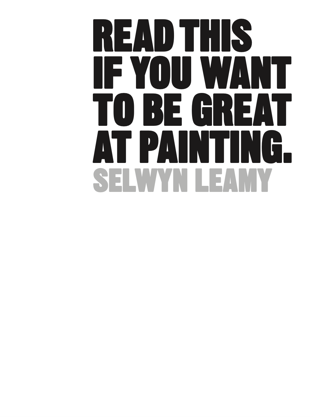 Read This If You Want to Be Great at Painting - Product Thumbnail