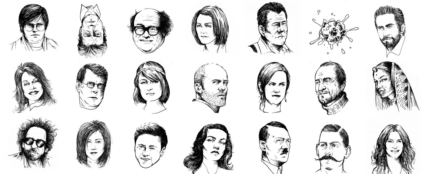 Movie Quiz Book Illustrations by Sophie Mo